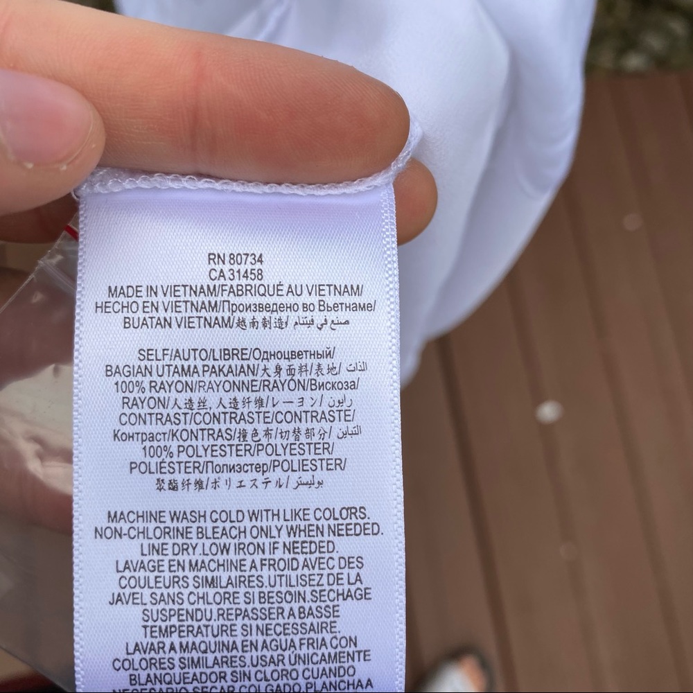 Nwt Bcbgeneration White Flowy 2 Layer Tank Top Xs… - image 6